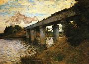 Claude Monet The Railway Bridge at Argenteuil oil on canvas